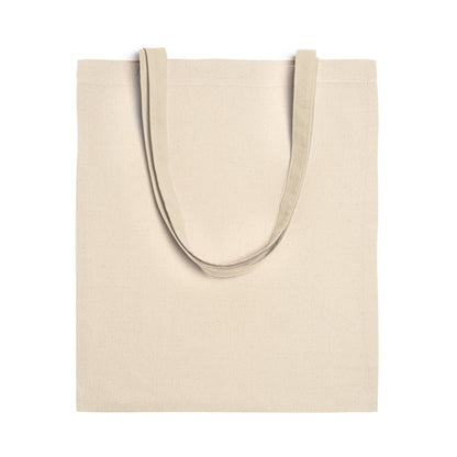 Stamina Hill cotton tote bag in beige, ready for logo printing