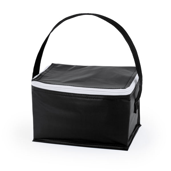 Stamina Tibu isothermal aluminium cooler bag in black, ready for logo printing