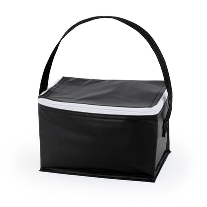 Stamina Tibu isothermal aluminium cooler bag in black, ready for logo printing