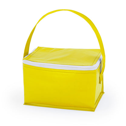 Stamina Tibu isothermal aluminium cooler bag in yellow, ready for logo printing