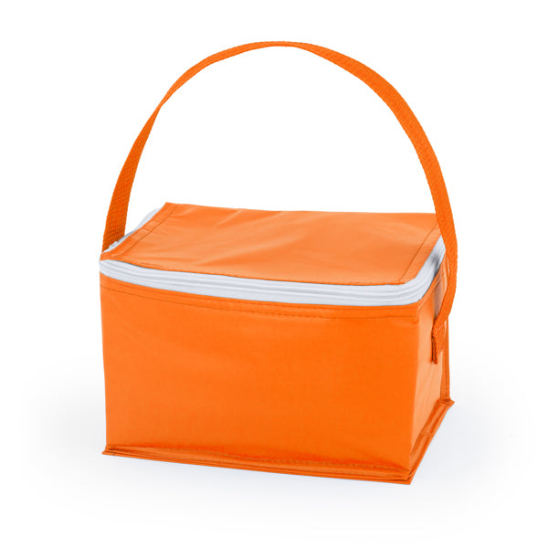 Stamina Tibu isothermal aluminium cooler bag in orange, ready for logo printing