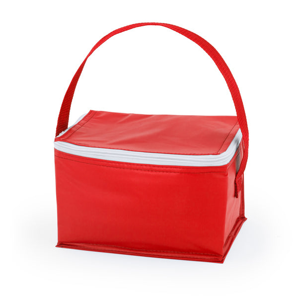 Stamina Tibu isothermal aluminium cooler bag in red, ready for logo printing