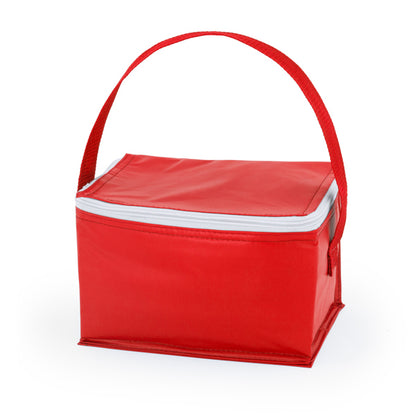 Stamina Tibu isothermal aluminium cooler bag in red, ready for logo printing