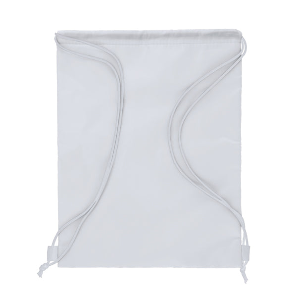 Stamina Graja drawstring cooler bag in white, ready for logo printing
