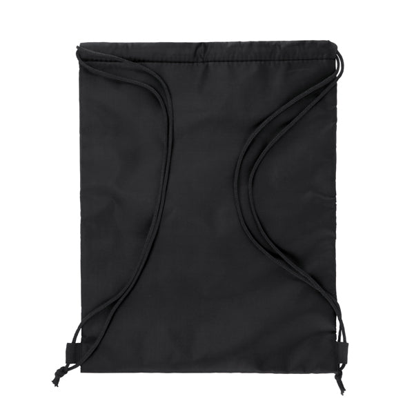 Stamina Graja drawstring cooler bag in black, ready for logo printing