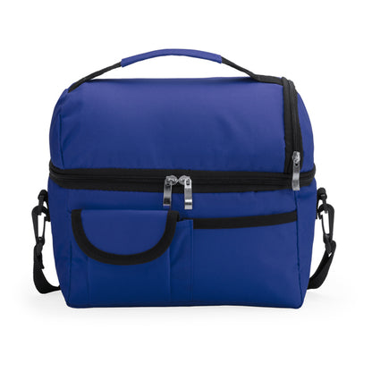 Stamina Grulla 600D polyester cooler bag in royal blue, ready for logo printing
