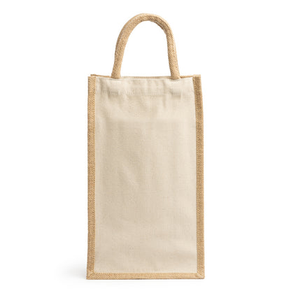 Stamina Loire laminated jute and cotton tote bag in beige, ready for logo printing