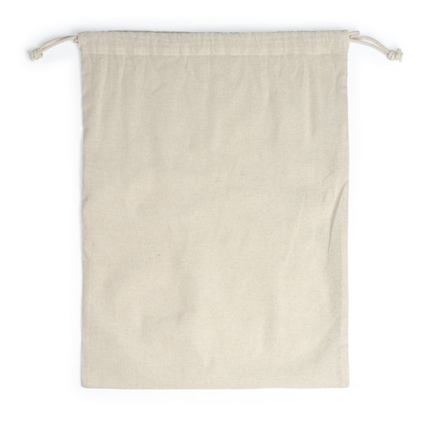 Stamina Zapax cotton drawstring bag in beige, ready for logo printing
