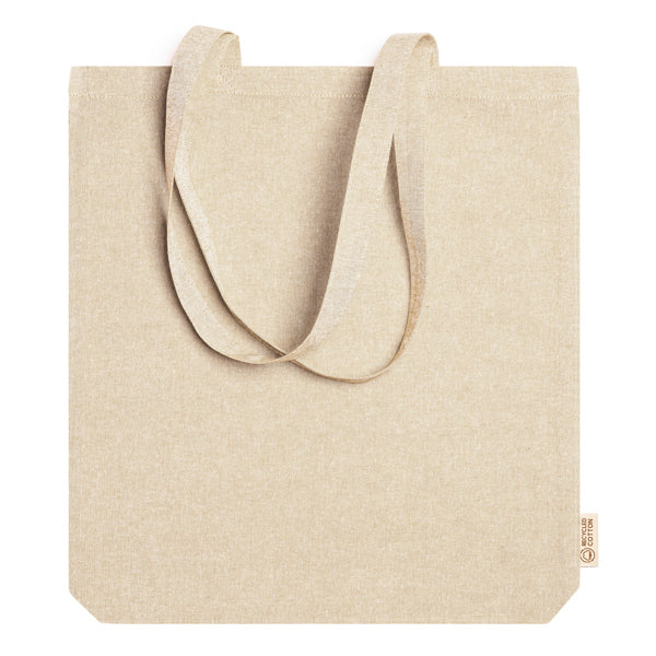 Stamina Lumia recycled cotton tote bag in beige, ready for logo printing