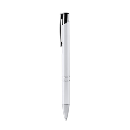 Stamina Simon recycled aluminium ball pen in white, ready for laser engraving
