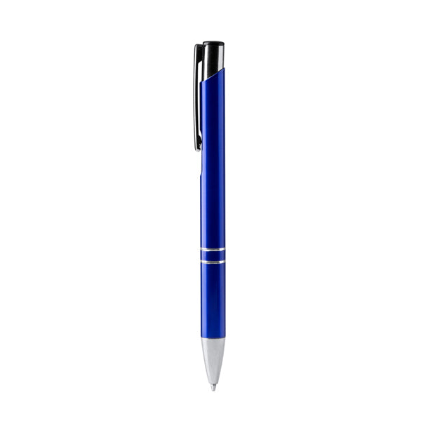 Stamina Simon recycled aluminium ball pen in royal blue, ready for laser engraving
