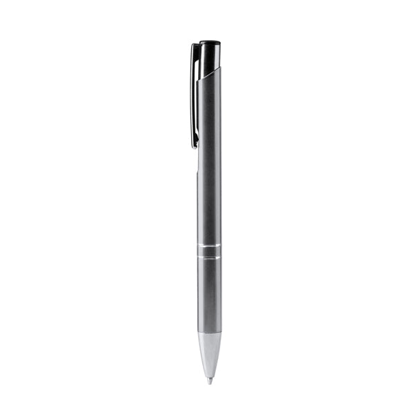 Stamina Simon recycled aluminium ball pen in silver, ready for laser engraving