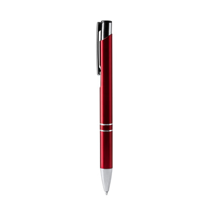 Stamina Simon recycled aluminium ball pen in red, ready for laser engraving