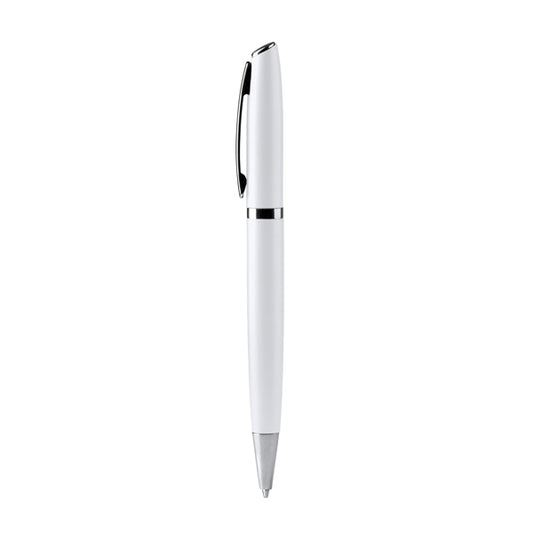 Stamina Alvik recycled aluminium ball pen in white, ready for laser engraving