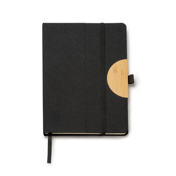 Stamina Darit RPET notebook A5 in black, ready for laser engraving
