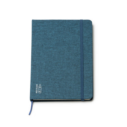 Stamina Soyer RPET notebook A5 in heather denim, ready for logo printing