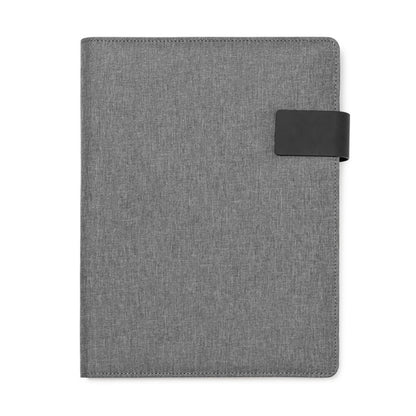 Stamina Samar RPET folder A4 in heather grey, ready for logo printing