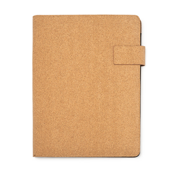 Stamina Balok cork folder A4 in beige, ready for logo printing