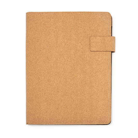 Stamina Balok cork folder A4 in beige, ready for logo printing