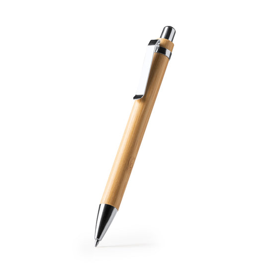 Stamina Davos bamboo ball pen, ready for laser engraving