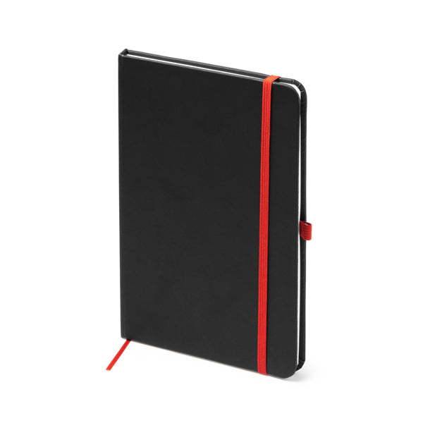 Stamina Piana black PU notebook A5, ready for logo printing