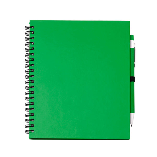 Stamina Leynax spiral ring notebook in fern green, ready for logo printing
