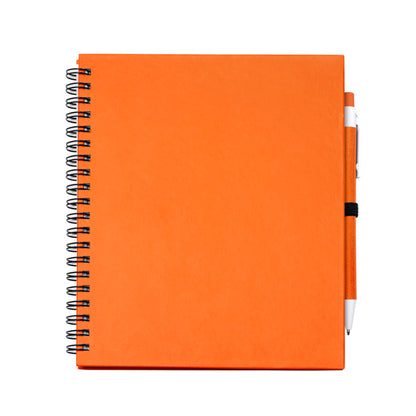Stamina Leynax spiral ring notebook in orange, ready for logo printing