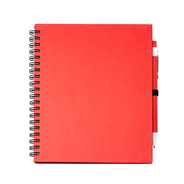Stamina Leynax spiral ring notebook in red, ready for logo printing