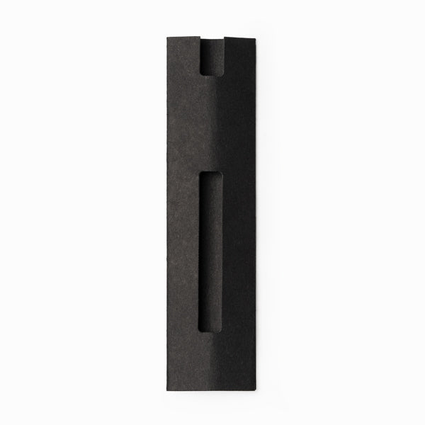 Stamina Burton cardboard ball pen in black, ready for logo printing
