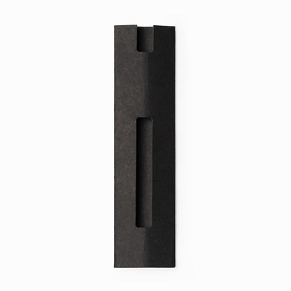 Stamina Burton cardboard ball pen in black, ready for logo printing