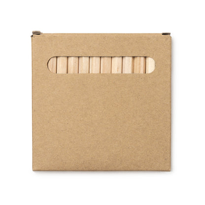 Stamina Koel wood writing set in beige, ready for logo printing