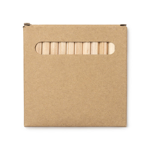 Stamina Koel wood writing set in beige, ready for logo printing