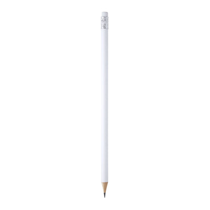 Stamina Couvet wood pen in white, ready for logo printing