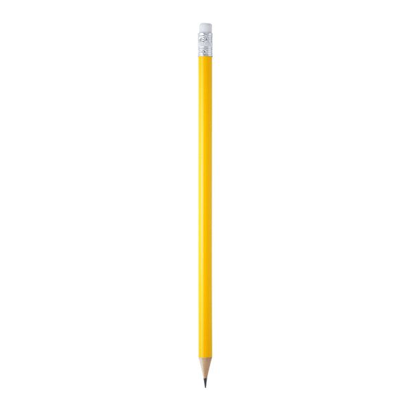 Stamina Couvet wood pen in yellow, ready for logo printing