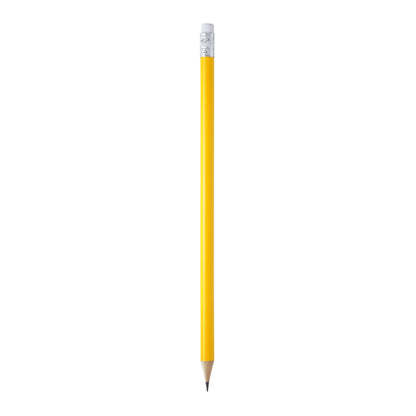 Stamina Couvet wood pen in yellow, ready for logo printing