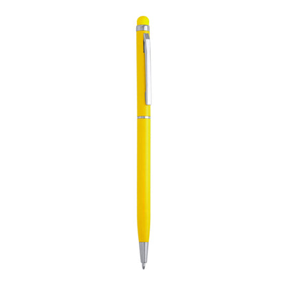 Stamina Baume aluminium pen in yellow, ready for laser engraving
