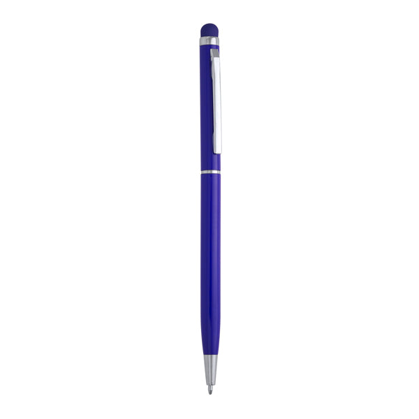 Stamina Baume aluminium pen in royal blue, ready for laser engraving