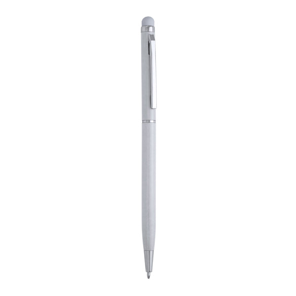 Stamina Baume aluminium pen in silver, ready for laser engraving
