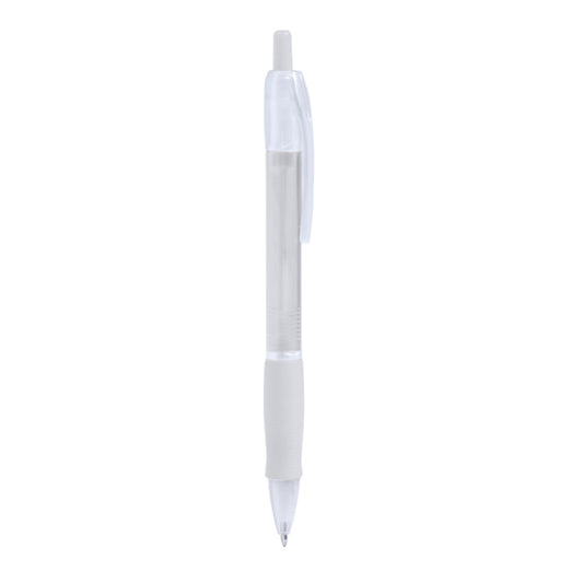 Stamina Ontario push ball pen in white, ready for logo printing