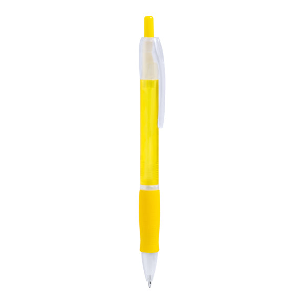 Stamina Ontario push ball pen in yellow, ready for logo printing