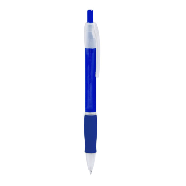 Stamina Ontario push ball pen in royal blue, ready for logo printing