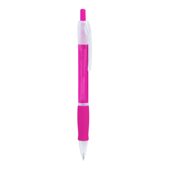 Stamina Ontario push ball pen in fuchsia, ready for logo printing