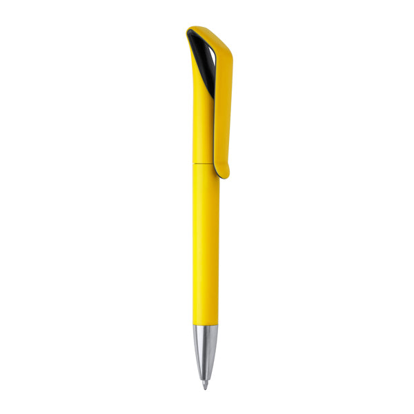 Stamina Irati aBS pen in black/yellow, ready for logo printing