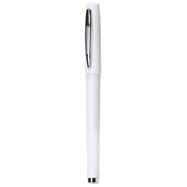 Stamina Roller Coloma plastic and metal pen in white, ready for logo printing