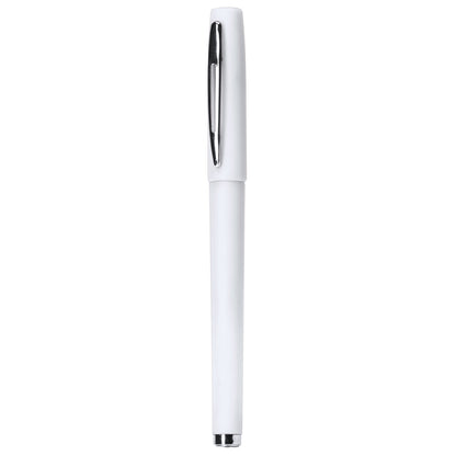 Stamina Roller Coloma plastic and metal pen in white, ready for logo printing