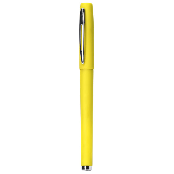 Stamina Roller Coloma plastic and metal pen in yellow, ready for logo printing