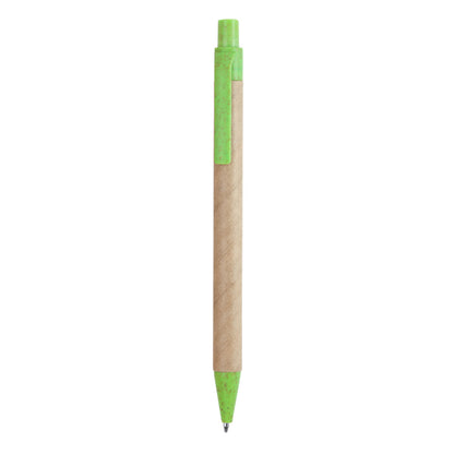 Stamina Grove recycled cardboard pen in oasis green, ready for logo printing