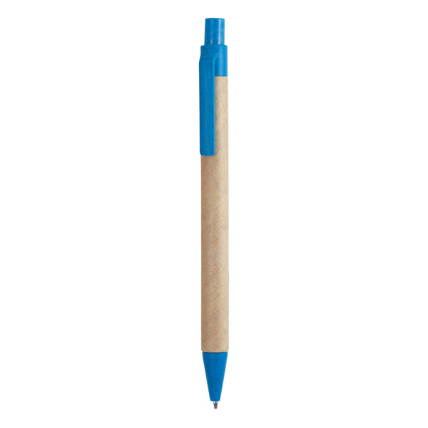 Stamina Grove recycled cardboard pen in light royal, ready for logo printing