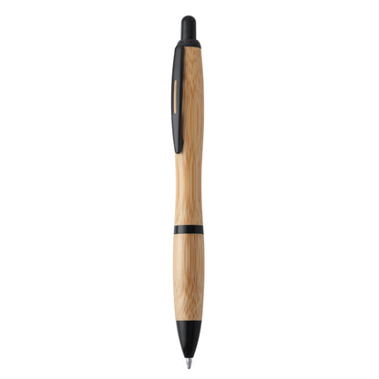 Stamina Sagano push-button pen in black, ready for laser engraving