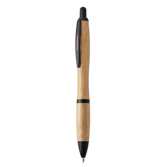 Stamina Sagano push-button pen in black, ready for laser engraving
